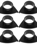 Vending Capsule Rings 6 Pack Replacement Gasket Kit For Mini Machines High Precision Plastic Spare Parts Easy Install For Coin Operated Vending Machines, black plastic