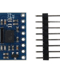 Nine Axis BNO055 Sensor Module With 3 Axis 12 Bit Accelerometer And 16 Bit Gyroscope Flexible Output For Accel Gyro And Magnetic Data Pro Grade Motion Sensor For Smartphones And Wearable Devices blue PCB with header pins