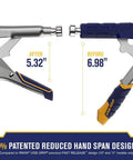 Welding Pliers With Fast Release And C Clamp Locking 11 Inch High Temperature Work Ready Twenty Percent Smaller Grip Span