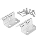 Two pack folded kitchen cabinet door hinges for jewelry boxes and furniture fittings with five holes drawer mounts easy install hardware