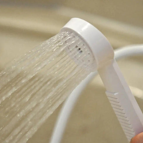 VersaSpray Portable Handheld Shower Sprayer For Bathtubs Without Diverter Fits Round Or Square Tub Spouts White 1 Pack