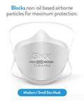 Pro Grade NIOSH Approved N95 Particulate Respirator Mask Made In USA Tri Fold Cup Fish Style 20 Pack White, TC-84A-9362