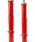 Two Pack Hella Tough Steel House Floor Jacks Adjustable Height From 21 To 43 Inches Handling 11023 Pounds With Swiveling Top Plate For Reliable Basement Support Work