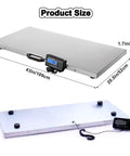 Heavy Duty Workhorse Electronic Platform Scale Built Tough For Livestock Shipping Large Breed Dog Weighing Multi Purpose Commercial Stainless Steel Floor Ready Station with dimensions.