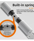 Easy Install Automatic Door Closer With 180 Degree Opening And Adjustable Closing Speed, Rust Proof Silver Finish with springs