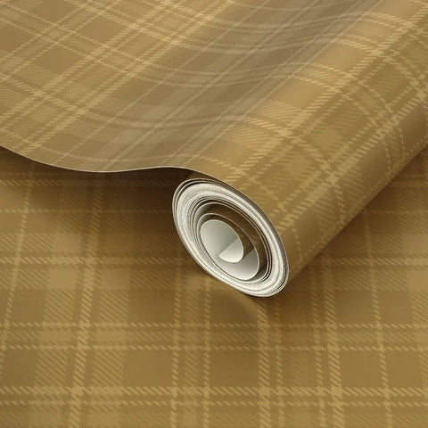 Next Level Neutral Plaid Tan And Gold Metallic Wallpaper With Luxe Fiber Texture Eco Friendly Pvc Free Wallcovering Made In Usa for interior design.