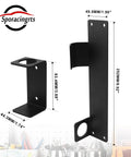 Wall Mount Floor Jack Stand Rack Organizer, A Garage Essential For Car Hydraulic Trolley Jacks, Heavy Duty Steel Holder Brackets