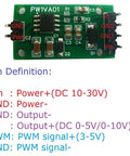 Dual PWM To 0 To 5V And 0 To 10V DAC Converter Module For Smart Home Automation Frequency To Voltage 50Hz To 50KHz Low Current Draw