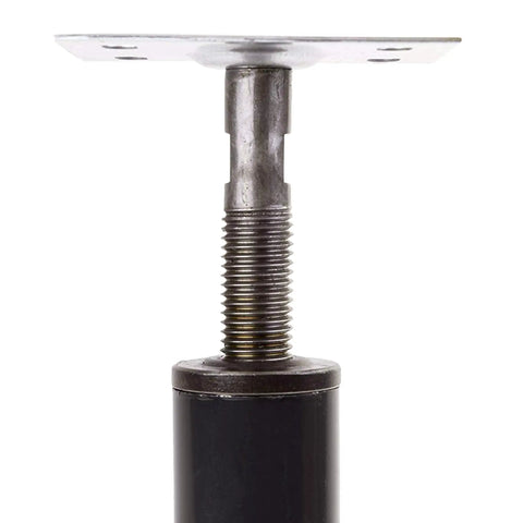 Heavy Duty Adjustable Jack Post for Floor Sag Repair 1 ft 7 in to 3 ft, 15 gauge steel close-up view with threaded adjustment