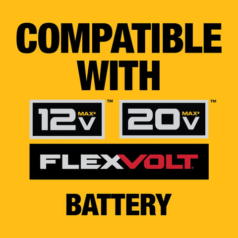 All In One Battery Charger For 12V Max, 20V Max, And FlexVolt 20V 60V Max Packs compatibility logos