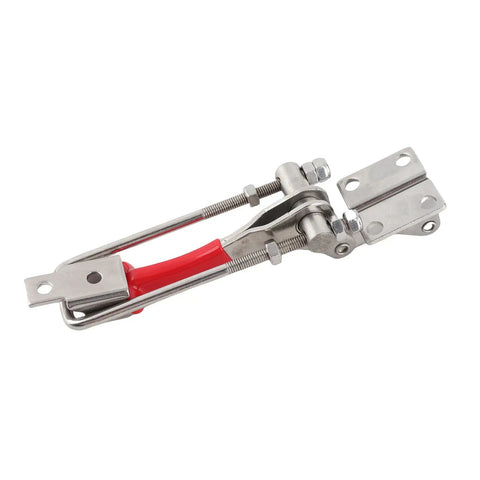 Stainless Steel Toggle Latch Clamp with Adjustable 90 Degree Corner Fastener, Metal Handle and Plastic Cover