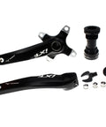 Ride Ready Aluminum 170mm Crank Arm Set 104 BCD With 38T Single Chainring And Bottom Bracket Kit in black for MTB BMX Road Bikes
