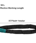 Round Sling Rigging Set Two Pack 5300 Lb Polyester Slings For Aerial Hoop Aerial Silks Yoga Hammock And Tree Limb Or Beam Suspension 1 Meter Length Pro Grade