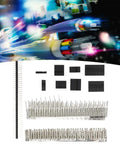Massive 1450 Pcs Connector Kit For PCB Pros Includes Versatile Male Female Terminals Crimpers And Housings Perfect For Electronics Prototyping DIY Projects Industrial Upgrades And Heavy Duty Circuit Work, black connector housings and crimp terminals