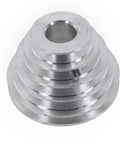 Heavy Duty Aluminum Pagoda Pulley For Benchtop Drill Press V Belt Drive 14Mm To 22mm With 5 Step Adjustable Speed Control Upgrade Your Shop Gear - Close-up view of aluminum pulley with multiple tiers.