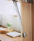 2 Pack 120N Gas Spring Strut Shocks For Cabinets And Toy Boxes with Soft Close Hinges installed on wooden kitchen cabinet lid
