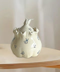 Real Deal Ceramic Kitchen Storage Jar With Secure Lid For Coffee Beans Sugar Flour And Nuts Pretty Sweet Floral Design, 400ml