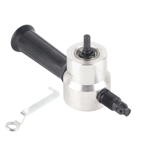 Dual Head Metal Sheet Cutter And Nibbler Drill For Circle Cutting And Machining with handle and wrench