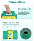 Portable Eight Gallon Eyewash Station Worksite Ready Gravity Fed Emergency Rinse with a handle and water injection port.