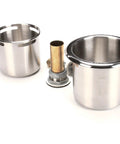 Dipperwell Faucet With 0.40 GPM Flow Tower And Bowl Assembly, Slick Polished Chrome Brass Body, Deck Mount, Single Lever Ceramic Cartridge, OEM Replacement Part
