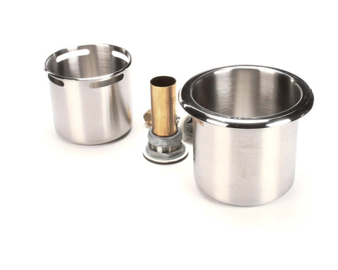 Dipperwell Faucet With 0.40 GPM Flow Tower And Bowl Assembly, Slick Polished Chrome Brass Body, Deck Mount, Single Lever Ceramic Cartridge, OEM Replacement Part