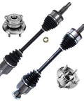 Beefed Up AWD Front Wheel Bearing Hubs And CV Axle Kit For Chrysler 300 Dodge Charger Challenger Magnum Includes 2 Front CV Axles And 2 Hub Bearings 5 Lug 4 Bolt Square Flange Non ABS AWD Drive