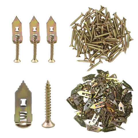 Zero Hassle Self Drilling Drywall Anchors And Screws Kit 200 Piece Game Changer Wall Mounting Hardware For TV Brackets Shelving Cabinets Renters Favorite Quick Grip Rust Proof Zinc Finish