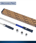 2-In-1 Lug Wrench And Torque Wrench, 1/2 Inch Drive With Sockets 11/16 3/4 13/16 And 17-19-21 Mm displayed with packaging