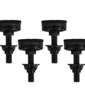 Heavy Duty Adjustable Furniture Levelers With Threaded Screws Feet For Sofa Cabinet And Table Rust Resistant Easy Height Adjustment Stable Load Bearing 8 Pcs in black detail view