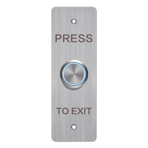 Stainless steel exit button for waterproof 4 in 1 fingerprint access control kit with 600 lbs magnetic lock in NC mode IP68 metal keypad