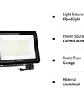 2 Pack 300W LED Flood Lights Ultra Bright 30000LM IP66 Waterproof Outdoor Security Flood Lighting With UL Listed Plug 5000K Daylight White
