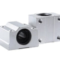 Rock Solid 4 Pcs SCS12UU 12Mm Linear Ball Bearing Blocks For CNC Router Builds With Smooth LM12UU Bushings and sleek aluminum design.