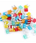 120 Piece Blade Type Car And Motorcycle Fuse Kit With Assortment Of Mini Size Fuses For Quick Replacement, Fuse Puller Included.