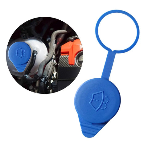 Ford Focus Windshield Washer Fluid Reservoir Cap Replacement For 2012 2018, Easy Install, Durable Cap shown installed and detached