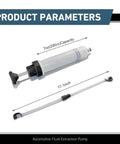 Heavy Duty Automotive Fluid Extractor Pump 200cc Oil Syringe Transfer Tool with visible level lines and plunger handles overview.