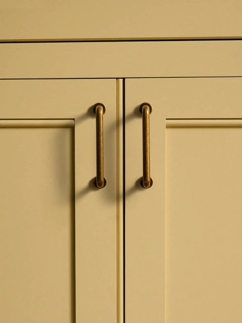 Antique Brass Cabinet Pulls 3 Inch Center to Center Bar Handles For Kitchen Cupboard Bathroom Dresser Drawer Hardware Set Of 2 Vintage Style Durable Metal Construction Easy To Install