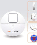 Ultra Thin Window Alarm Pack Of 4 With 120dB Siren And Vibration Sensor, No Frills Adhesive Mount, Compatible With Most Windows