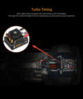 Smart App Controlled 1 To 10 Crawler ESC And Sensored Brushless Motor Combo for Off Road RC Trucks with highlighted motor.
