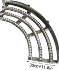 Heavy-Duty 90 Degree Gravity Conveyor Curve Roller for Smoother Warehouse Logistics with steel rollers, size 30cm/11.8in.