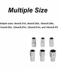 Top Shelf Metric Socket Wrench Set For Single Handle Faucet Repair with sizes 8mm to 14mm, steel hex drivers.