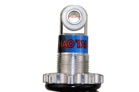 Heavy Duty Rear Shock Absorber 170mm 750lb Suspension Spring for Gas Scooter showing 8mm connector and alloy build.