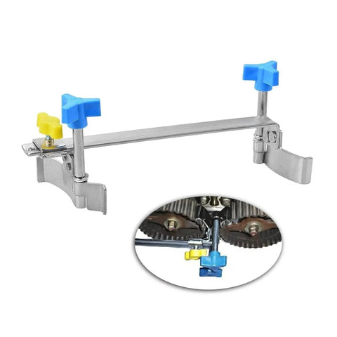 Camshaft Twin Cam Lock Timing Tool Kit For Gas And Diesel Engines Universal Engine Timing Lock Set With Fuel Pump Tools High Precision Durable Construction Essential Auto Maintenance Gear, metal tool with blue knobs