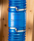 Heavy Duty 4 Inch Dust Collector Hose Splice Fitting With Quick Change Handle And Built-In Swivel To Stop Hose Twisting, blue ABS connector.