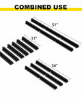 Rugged Overhead Garage Storage Rack Set 6 Pack 17 Inch Adjustable Tote Racks For 27 Gallon Totes Ceiling Mount Hanging Bin Rails