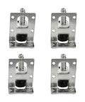 Adjustable Leveling Feet for Tables and Furniture Posts 50mm Beefy Steel Leg Levelers four pieces front view