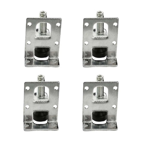 Adjustable Leveling Feet for Tables and Furniture Posts 50mm Beefy Steel Leg Levelers four pieces front view