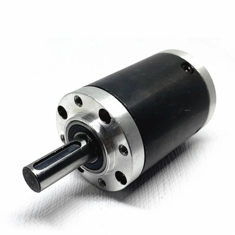 Kickass 42mm Planetary Reducer Gearbox With Low Noise Dc Worm Motor Upgrade High Transmission Efficiency Smooth Ride For Diy Projects Rc Cars And Hobby Mods, showing side view with mounting holes.