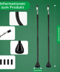 Diagram showing dimensions of 2 Pack Magnetic Soldering Helping Hands Third Hand Tools, flexible metal arms and sturdy base.