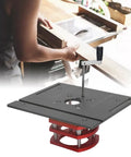 Rock Solid Router Base Crafted From Aluminum Alloy Manual Lifting System Kit For Router Table Saw Insert Plate with Crank Handle.