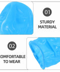 Built Tough And Wicked Comfy Blue Nitrile Finger Sleeves Protective Covers For Electronic Cleanroom And Wound Care Reusable Anti Static Industrial Safety Gloves 100 Piece Pack Smooth Finish close-up of sturdy blue nitrile material.